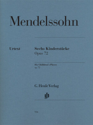 Six Children’s Pieces op. 72 (HN0914)