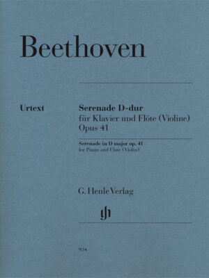 Serenade in D major op. 41 for Piano and Flute (Violin) (HN0934)