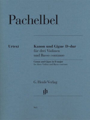 Canon and Gigue in D major for three Violins and Basso continuo (HN0963)