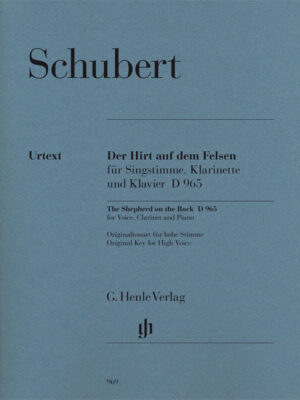 The Shepherd on the Rock D. 965 for Voice, Clarinet and Piano (HN0969)