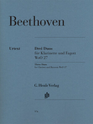 Three Duos for Clarinet and Bassoon WoO 27 (HN0974)