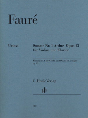 Sonata no. 1 for Violin and Piano in A major op. 13 (HN0980)