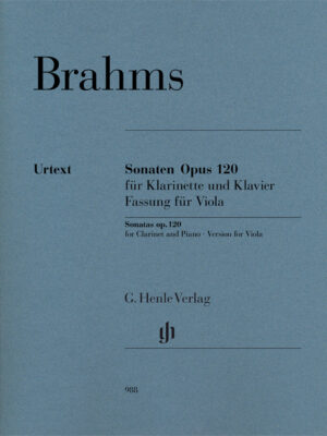 Sonatas op. 120 for Clarinet and Piano (HN0988)