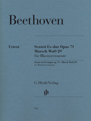 Sextet in E flat major op. 71 and March WoO 29 for 2 Clarinets (B flat), 2 Bassoons and 2 Horns (E flat/B flat and F) (HN0992)