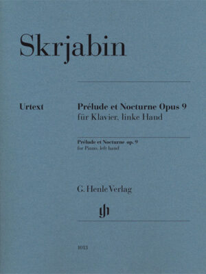 Prélude et Nocturne op. 9 for Piano, left hand (HN1013)