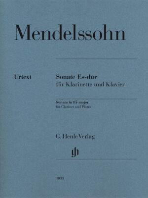 Sonata in E flat major for Clarinet and Piano (HN1033)