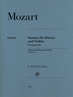 Sonatas for Piano and Violin, Fragments (HN1039)