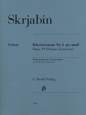 Piano Sonata no. 2 in g sharp minor op. 19 (Sonate-Fantaisie) (HN1108)