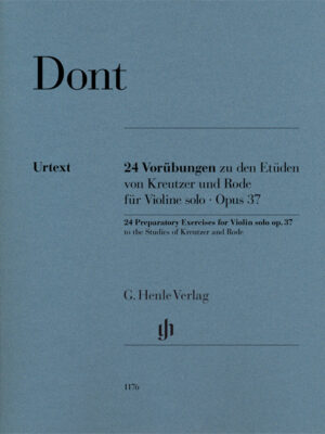 24 Preparatory Exercisesfor Violin solo op. 37 of the Studies of Kreutzer and Rode (HN1176)