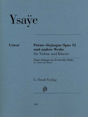 Poème élégiaque op. 12 and other Works for Violin and Piano (HN1201)