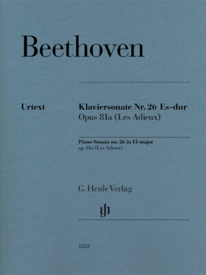 Piano Sonata no. 26 in E flat major op. 81a (Les Adieux) (HN1223)