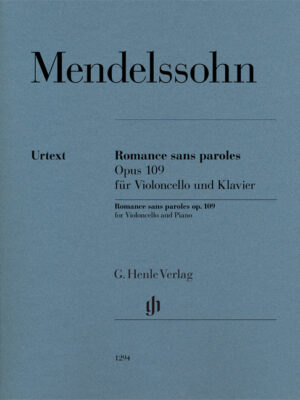 Romance sans paroles op. 109 for Violoncello and Piano (HN1294)