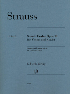 Sonata in E flat major op. 18 for Violin and Piano (HN1298)