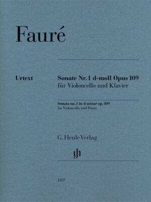 Sonata no. 1 in d minor op. 109 for Violoncello and Piano (HN1357)