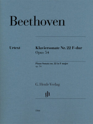 Piano Sonata no. 22 in F major op. 54 (HN1366)