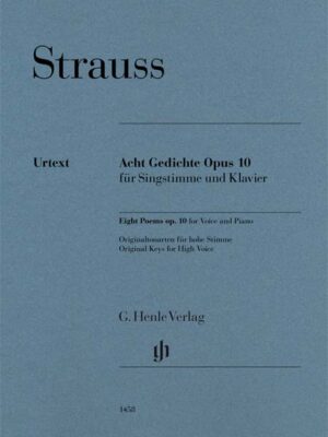 Eight Poems op. 10 for Voice and Piano (HN1458)