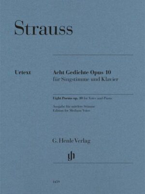 Eight Poems op. 10 for Voice and Piano (HN1459)