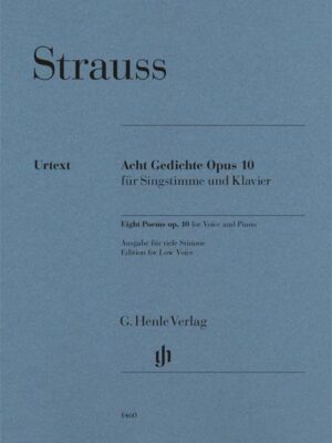 Eight Poems op. 10 for Voice and Piano (HN1460)