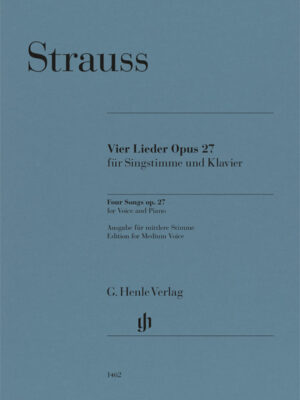 Four Songs op. 27 for Voice and Piano (HN1462)