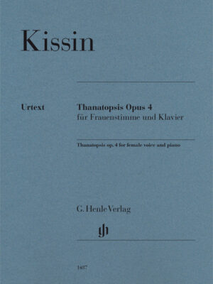 Thanatopsis op. 4 for Female Voice and Piano (HN1487)
