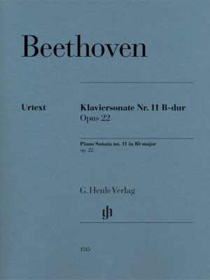 Piano Sonata no. 11 in B flat major op. 22 (HN1515)