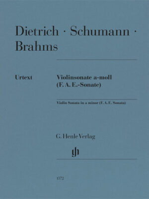 Violin Sonata a minor (F.A.E.-Sonata) (HN1572)