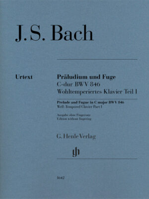 Prelude and Fugue C major BWV 846, Well-Tempered Clavier Part I (HN1642)