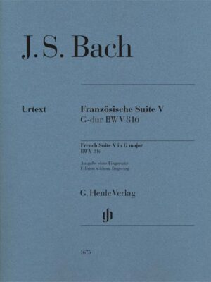 French Suite 5 G major BWV 816 (HN1675)