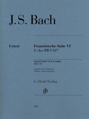 French Suite 6 E major BWV 817 (HN1676)