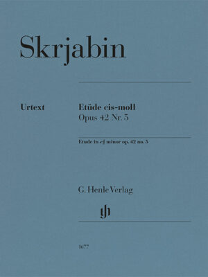 Etude in c sharp minor op. 42 Nr. 5 (HN1677)