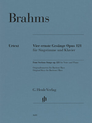 Four Serious Songs op. 121 – for Voice and Piano (HN1681)