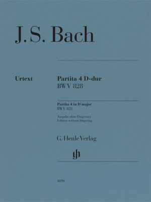 Partita 4 D major BWV 828 (without fingering) (HN1694)