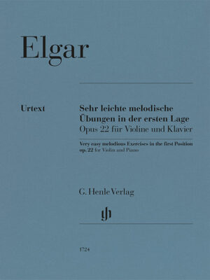 Very easy melodious Exercises in the first Position op. 22 – for Violin and Piano (HN1724)