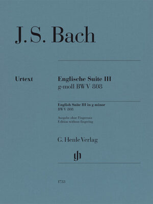 English Suite III in g minor BWV 808 (HN1733)