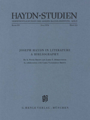 Haydn Studies Vol.3 No. 3/4 (HN2012)