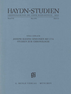 Haydn Studies Vol.7 No. 1/2 (HN2028)