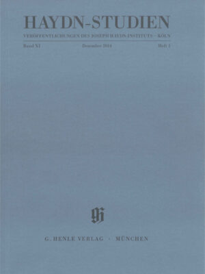 Haydn-Studies Vol. 11 No. 1 (HN2042)