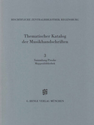 KBM 14/3 Bischöfliche Zentralbibliothek Regensburg – Sammlung Proske, Mappenbibliothek (HN2318)