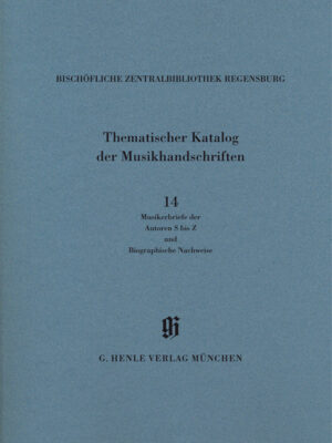 KBM 14/14 Bischöfliche Zentralbibliothek Regensburg, Musikerbriefe 2 (HN2342)