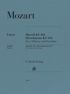March K. 445 and Divertimento K. 334 (HN3410)