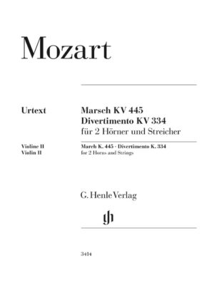 March K. 445 and Divertimento K. 334 (HN3414)