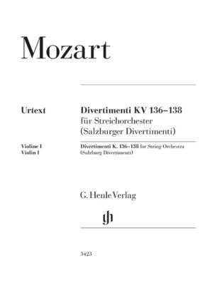 Divertimenti K. 136 –138 for String Orchestra (Salzburg Divertimenti) (HN3423)