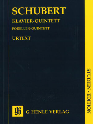 Quintet A major op. post. 114 D 667 for Piano, Violin, Viola, Violoncello and Double Bass [Trout Quintet] (HN9463)