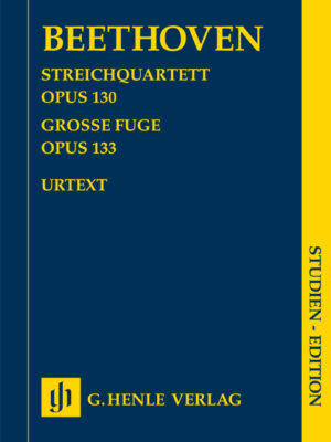 String Quartet in B flat major op. 130 and Great Fugue op. 133 (HN9741)