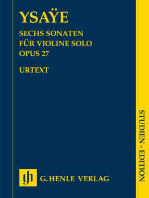 Six Sonatas for Violin solo op. 27 (HN9776)